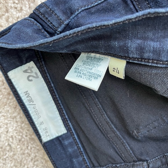RAG & BONE JEANS - Women's Blue Jeans The Legging in Midnight Wash - Picture 4 of 4